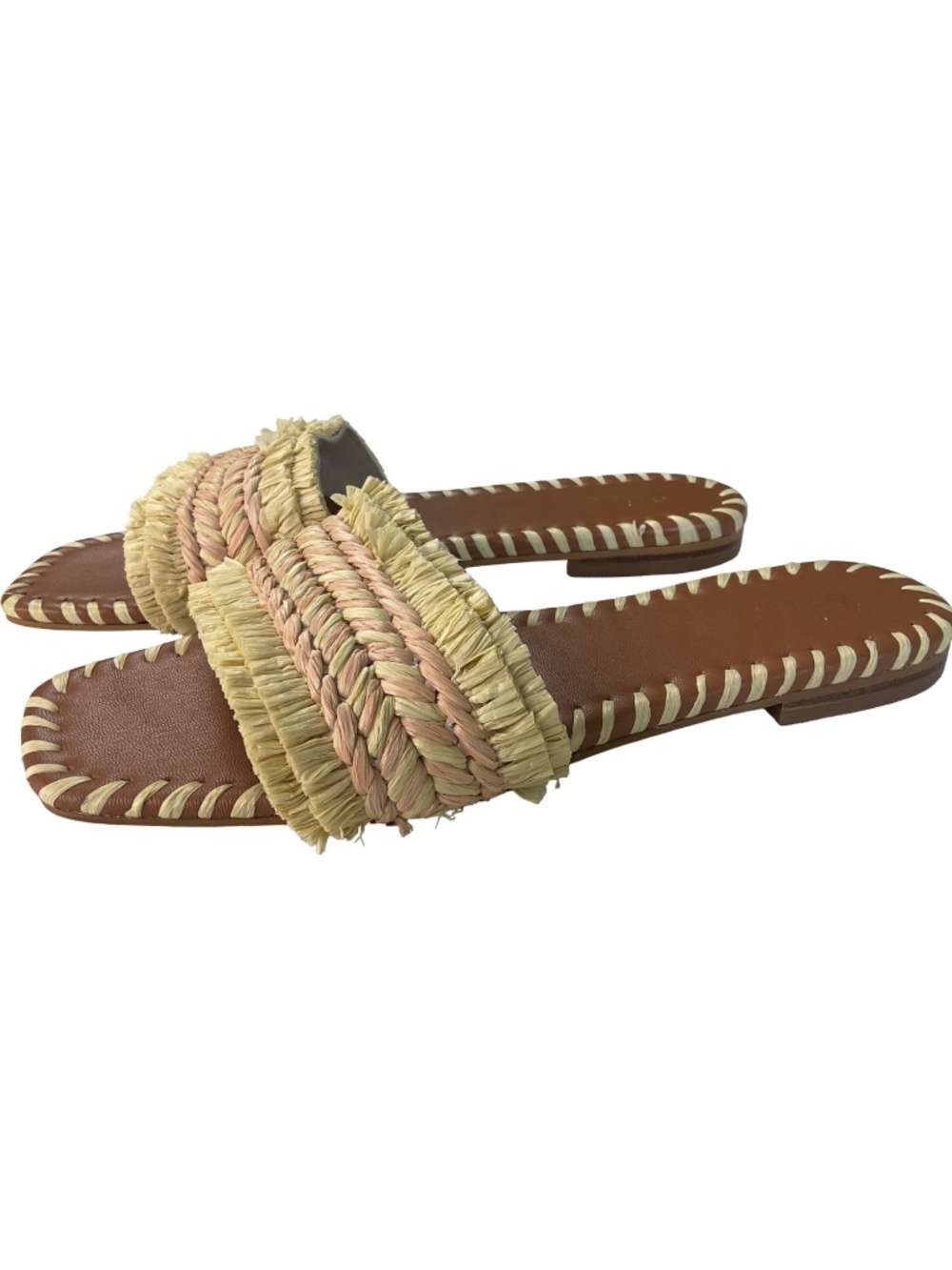 Boden Raffia Slide Sandals - Picture 3 of 5